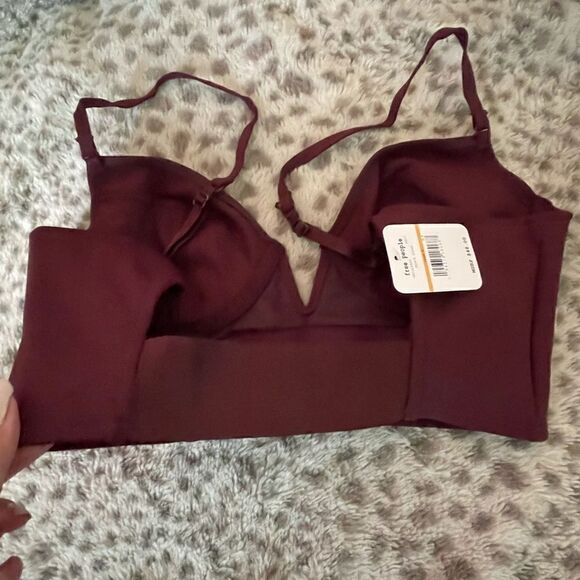 NWTs Free People Brianna Longline UW Bra in Black Sugar Size Small - Picture 2 of 8